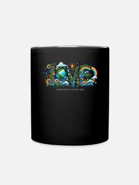 Le Jour de la Terre est chaque jour Climat Nature Environnement Terre - Mug uni - noir