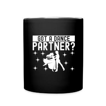 Ballsaal Tanz Ballsaaltänzer Gesellschaftstänzer - Tasse einfarbig - Schwarz - Vorne