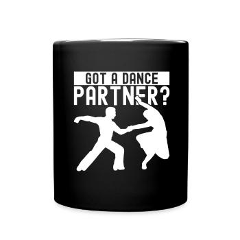 Ballsaal Tanz Ballsaaltänzer Gesellschaftstänzer - Tasse einfarbig - Schwarz - Vorne