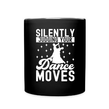 Ballsaal Tanz Ballsaaltänzer Gesellschaftstänzer - Tasse einfarbig - Schwarz - Vorne