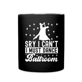 Ballsaal Tanz Ballsaaltänzer Gesellschaftstänzer - Tasse einfarbig - Schwarz - Vorne