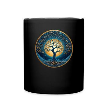 Arbre celtique nordique Arbre de vie Arbre de vie - Mug uni - noir - Devant