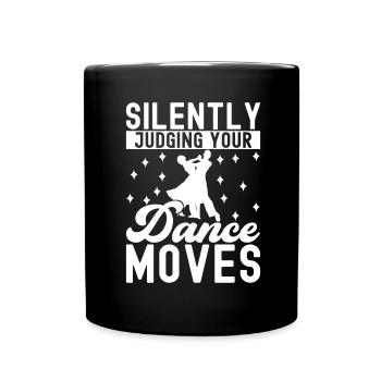Ballsaal Tanz Ballsaaltänzer Gesellschaftstänzer - Tasse einfarbig - Schwarz - Vorne