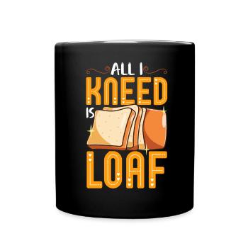 Brotbacken Brotbackautomat - Tasse einfarbig - Schwarz - Vorne