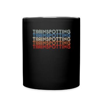 Trainspotting Zug Lok Dampfeisenbahn Eisenbahn - Tasse einfarbig - Schwarz - Vorne