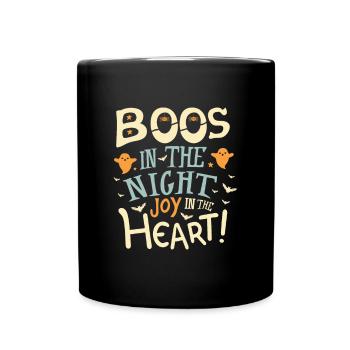 Des huées dans la nuit, de la joie dans le cœur ! - Mug uni - noir - Devant