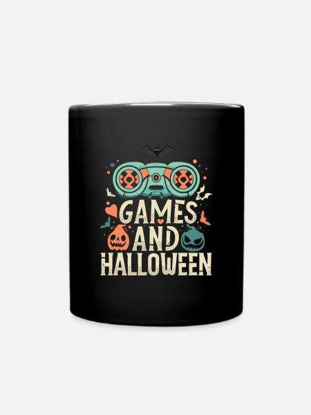 Games and Halloween - A Spooktacular Combo - Full Colour Mug - black