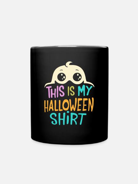 Das ist mein Halloween-Shirt - Tasse einfarbig - Schwarz