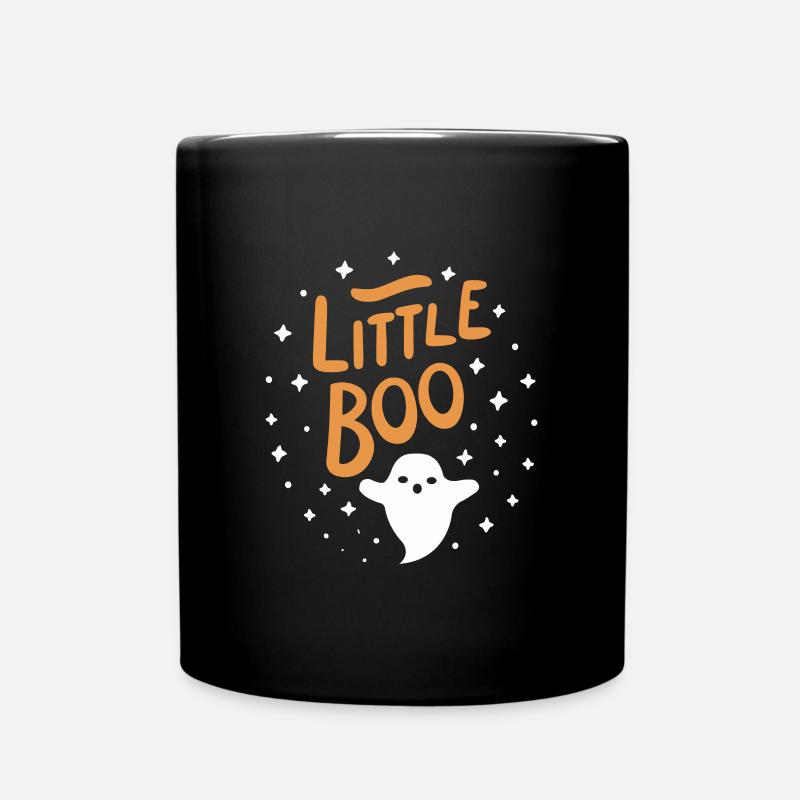 Little Boo, Happy Halloween - Full Colour Mug - black