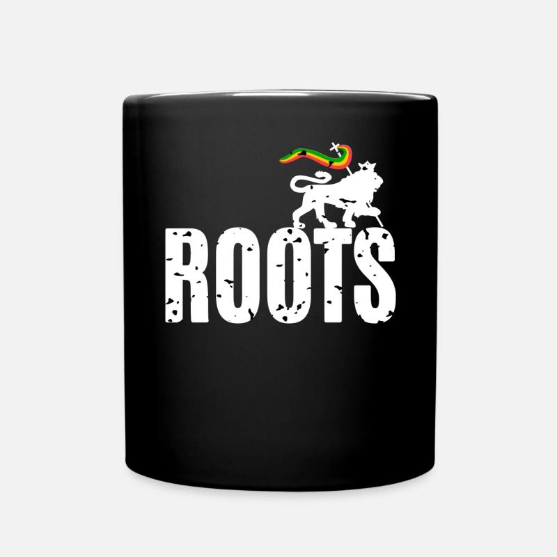 Roots Reggae - Tasse einfarbig - Schwarz