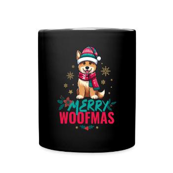 FRÖHLICHE WOOFMAS - Tasse einfarbig - Schwarz - Vorne