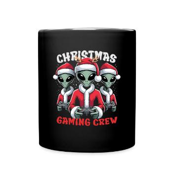 Christmas Gaming Crew - Full Colour Mug - black - Front