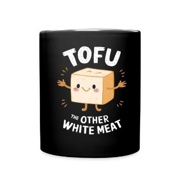 Tofu Lustiges - Tasse einfarbig - Schwarz - Vorne