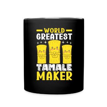 Tamale Mexikanisches Essen Tamale Liebhaber - Tasse einfarbig - Schwarz - Vorne