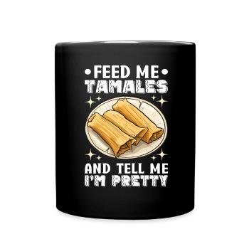 Tamale Mexikanisches Essen Tamale Liebhaber - Tasse einfarbig - Schwarz - Vorne