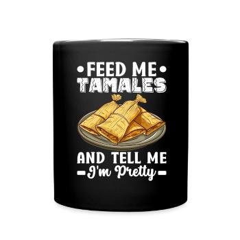 Tamale Mexikanisches Essen Tamale Liebhaber - Tasse einfarbig - Schwarz - Vorne