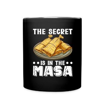 Tamale Mexikanisches Essen Tamale Liebhaber - Tasse einfarbig - Schwarz - Vorne