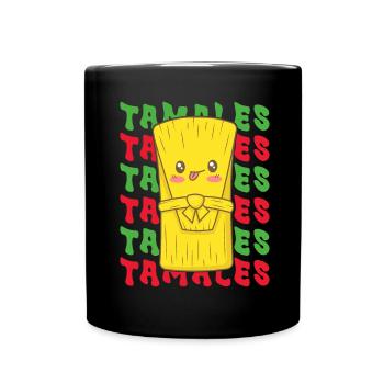 Tamale Mexikanisches Essen Tamale Liebhaber - Tasse einfarbig - Schwarz - Vorne