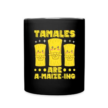 Tamale Mexikanisches Essen Tamale Liebhaber - Tasse einfarbig - Schwarz - Vorne