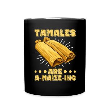 Tamale Mexikanisches Essen Tamale Liebhaber - Tasse einfarbig - Schwarz - Vorne