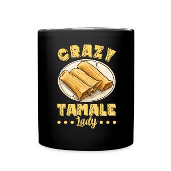 Tamale Mexikanisches Essen Tamale Liebhaber - Tasse einfarbig - Schwarz - Vorne