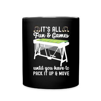 Vibraphon, vibraphonist - Full Colour Mug - black - Front