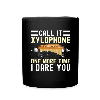 Vibraphon Vibraphonist - Tasse einfarbig - Schwarz - Vorne
