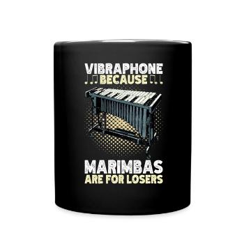 Vibraphon, vibraphoniste - Mug uni - noir - Devant