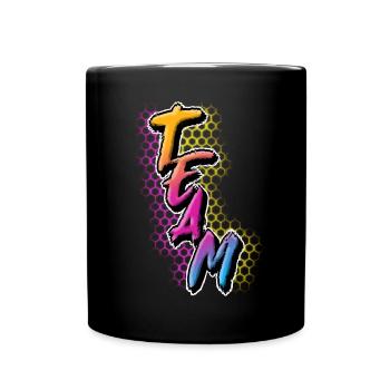 Team - Tasse einfarbig - Schwarz - Vorne