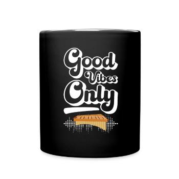 Vibraphon, vibraphoniste - Mug uni - noir - Devant