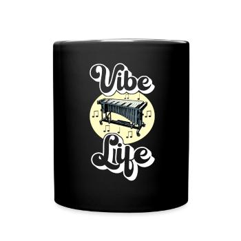 Vibraphon, vibraphoniste - Mug uni - noir - Devant