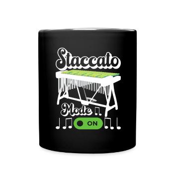 Vibraphon, vibraphonist - Full Colour Mug - black - Front