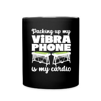 Vibraphon, vibraphonist - Full Colour Mug - black - Front