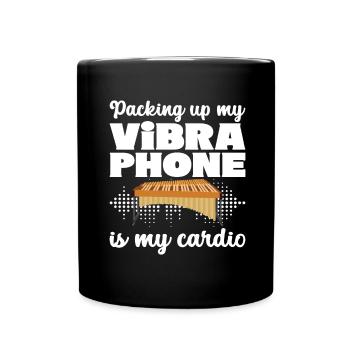 Vibraphon, vibraphonist - Full Colour Mug - black - Front