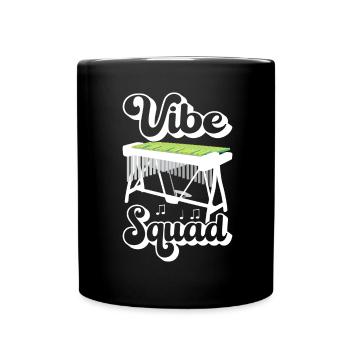 Vibraphon, vibraphoniste - Mug uni - noir - Devant