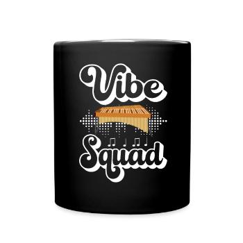 Vibraphon, vibraphoniste - Mug uni - noir - Devant