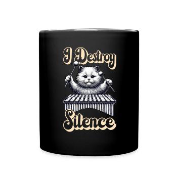 Vibraphon, vibraphoniste - Mug uni - noir - Devant