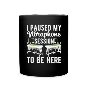 Vibraphon, vibraphonist - Full Colour Mug - black - Front
