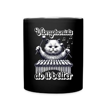 Vibraphon, vibraphonist - Full Colour Mug - black - Front