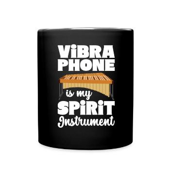 Vibraphon, vibraphonist - Full Colour Mug - black - Front