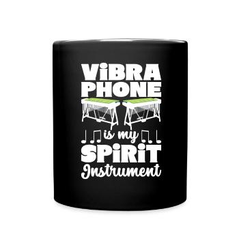 Vibraphon, vibraphonist - Full Colour Mug - black - Front