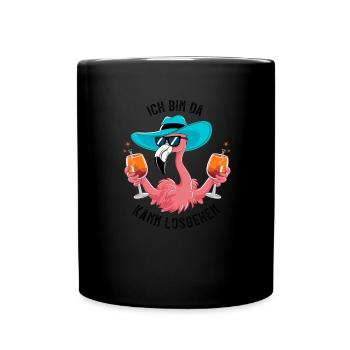 Festival de carnaval Costume de flamant rose de carnaval - Mug uni - noir - Devant