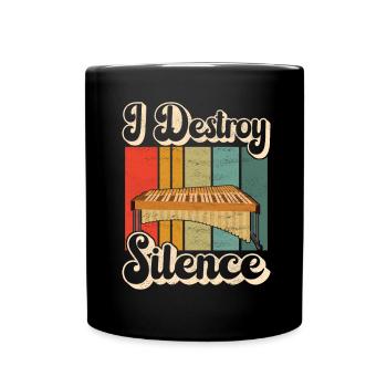 Vibraphon, vibraphonist - Full Colour Mug - black - Front