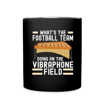 Vibraphon, vibraphonist - Full Colour Mug - black - Front