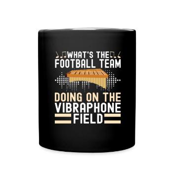 Vibraphon, vibraphonist - Full Colour Mug - black - Front