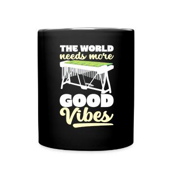 Vibraphon, vibraphonist - Full Colour Mug - black - Front