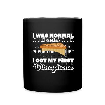Vibraphon, vibraphoniste - Mug uni - noir - Devant