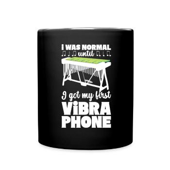 Vibraphon, vibraphonist - Full Colour Mug - black - Front