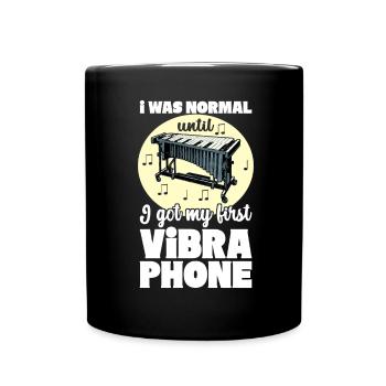Vibraphon, vibraphoniste - Mug uni - noir - Devant