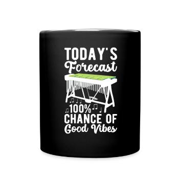 Vibraphon, vibraphonist - Full Colour Mug - black - Front